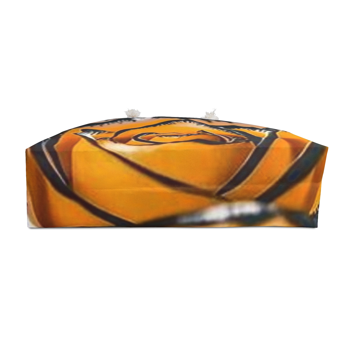 Orange Black Rose Weekender Bag — Floral Travel Tote