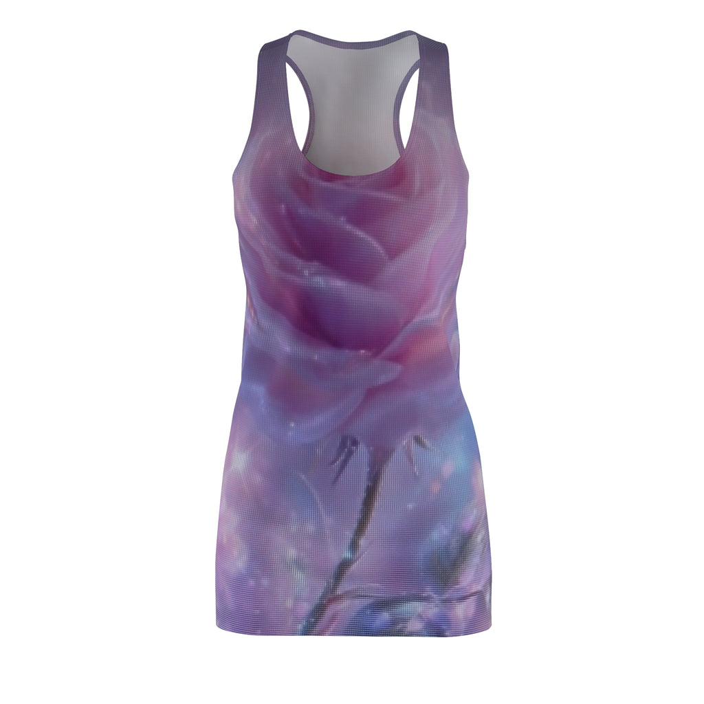 Racerback Dress — Dreamy Lavender Rose All-Over Print