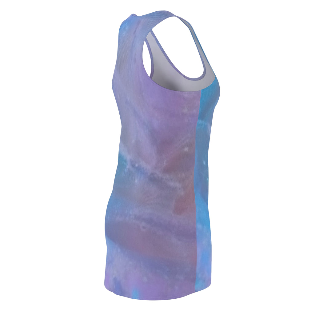 Galaxy Watercolor Racerback Dress — Pastel Nebula All-Over Print