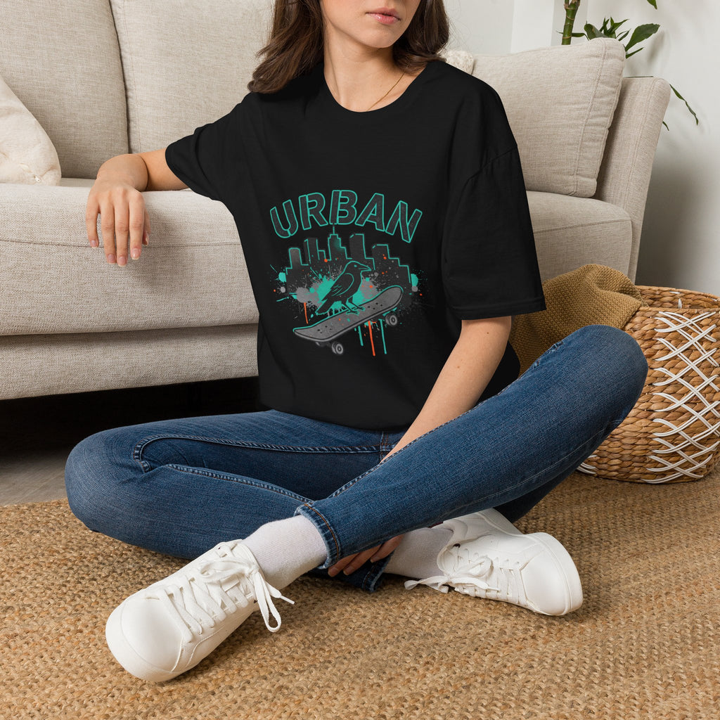 Urban Skateboard T-Shirt — City Skyline Skate Crew Tee