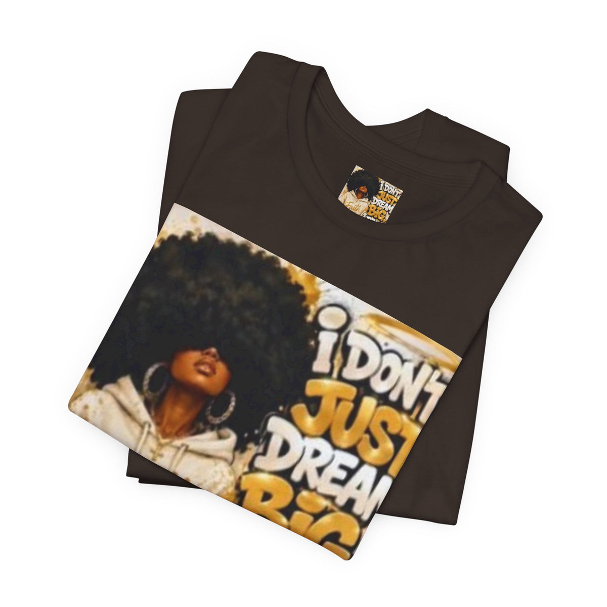 Faith Hoodie Tee — "I Don’t Just Dream Big, I Pray Bigger" Inspirational Graphic T-Shirt