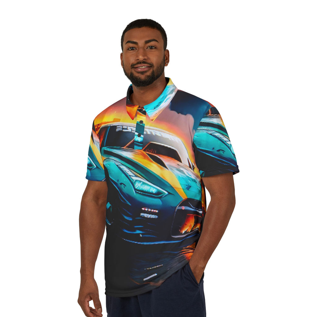 Racing Car Graphic Polo Shirt