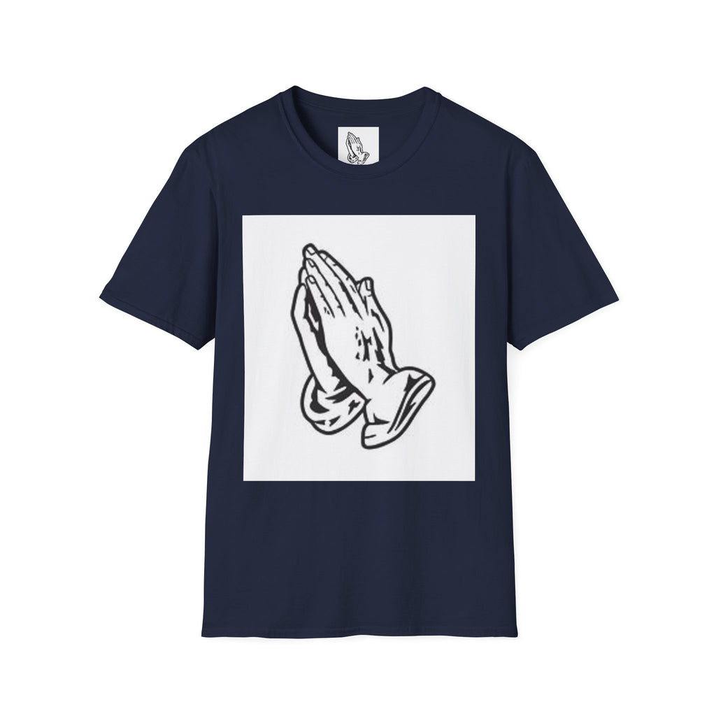 Praying Hands T-Shirt — Vintage Prayer Graphic Tee for Faith & Spiritual Style