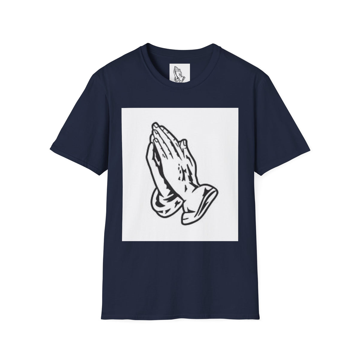 Praying Hands T-Shirt — Vintage Prayer Graphic Tee for Faith & Spiritual Style