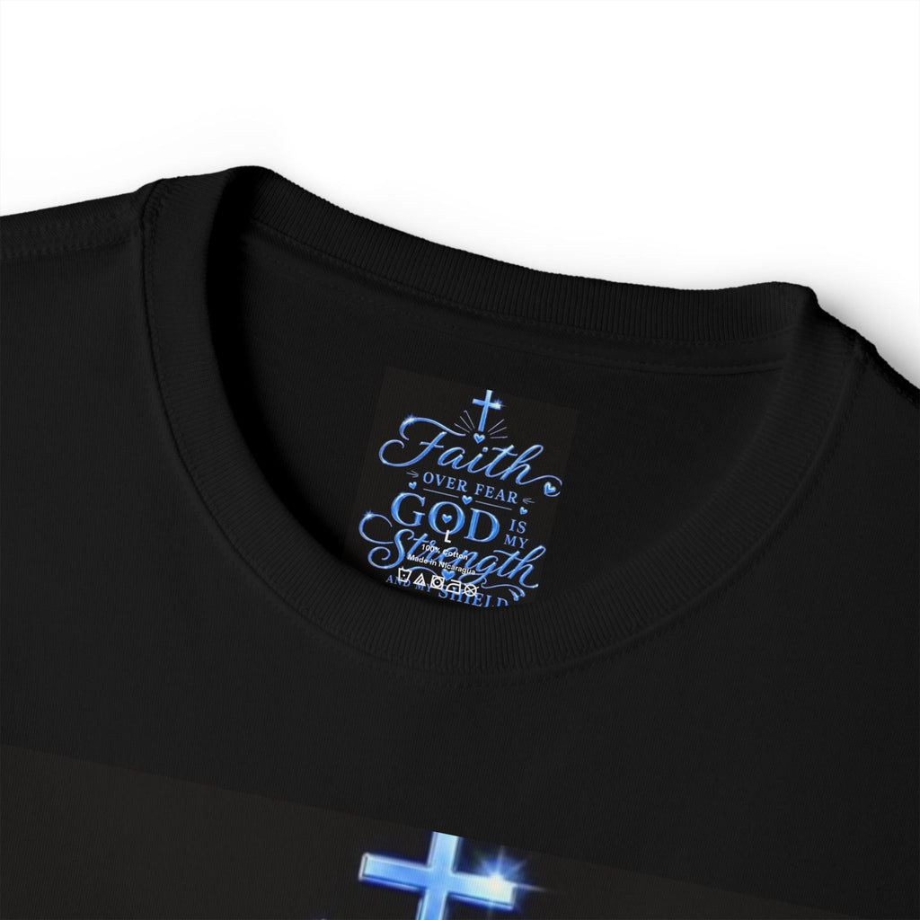 Faith Over Fear Tee — "God is My Strength" Christian T‑Shirt