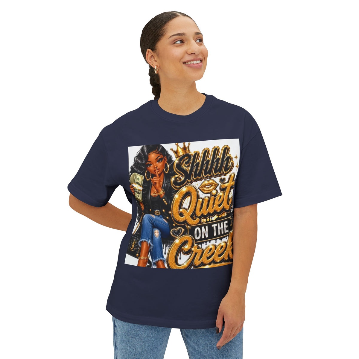 Graphic Tee — “Shhh… Quiet on the Creek” Urban Girl Design