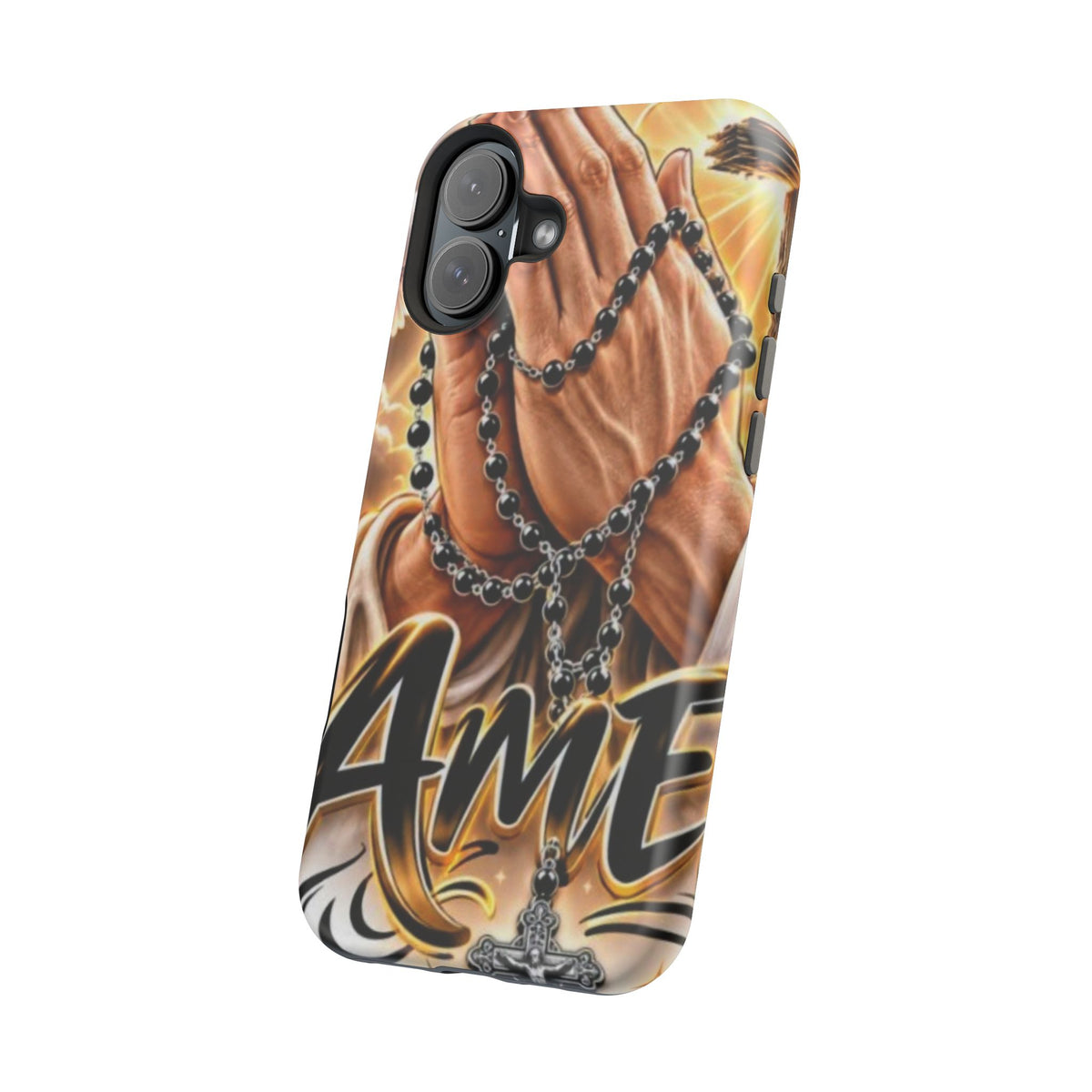 Praying Hands Rosary Magnetic Impact Phone Case