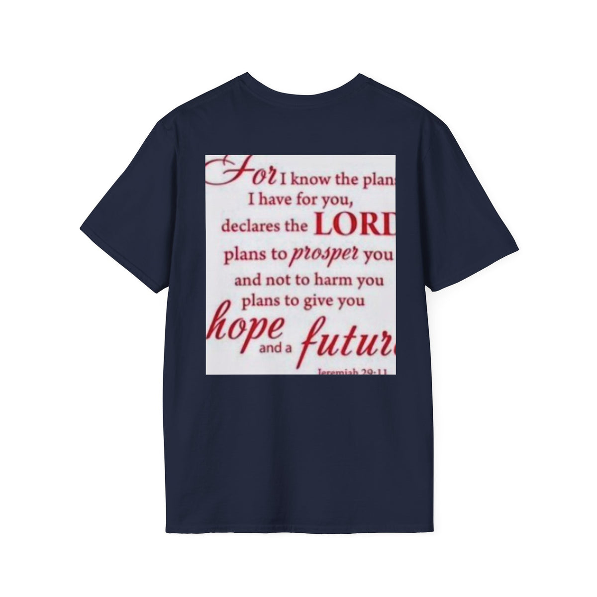 Christian Scripture T‑Shirt — "For I Know the Plans" Jeremiah 29:11 Inspirational Tee