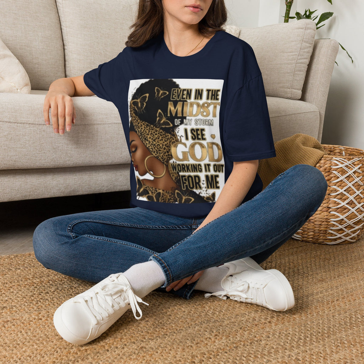 Faith Tee — "Even in the Midst of My Storm I See God Working It Out for Me" Inspirational Shirt