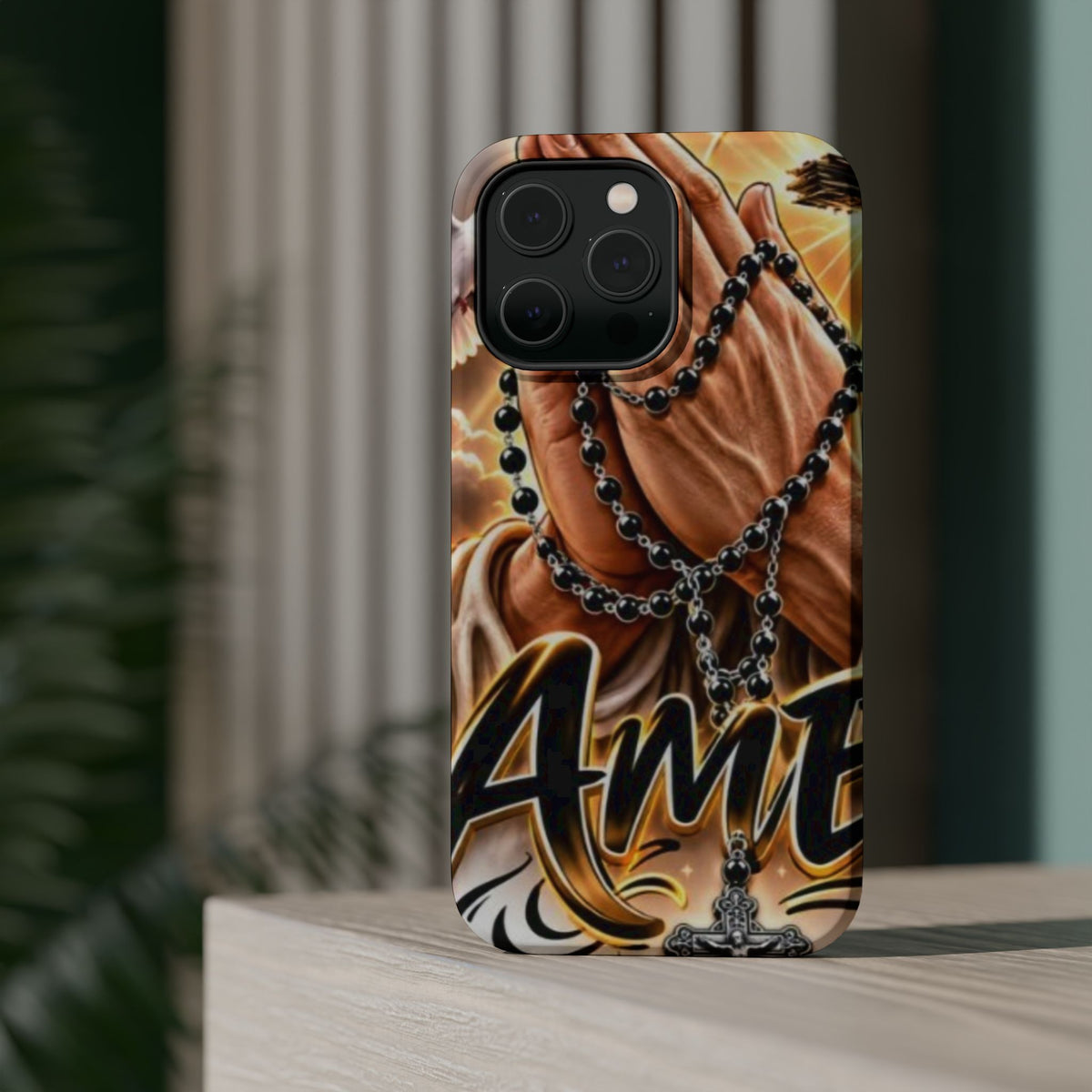 Praying Hands Rosary Magnetic Impact Phone Case