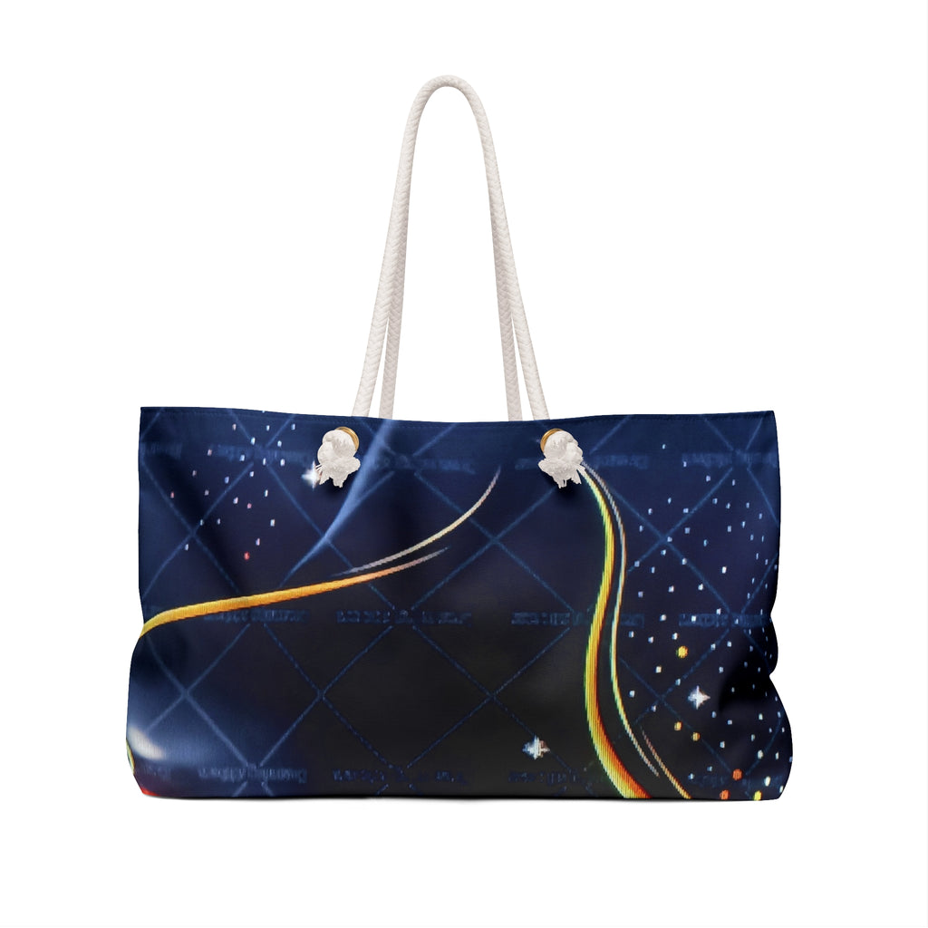 Cosmic Dream Weekender Bag — Starry Night Face Art Travel Tote