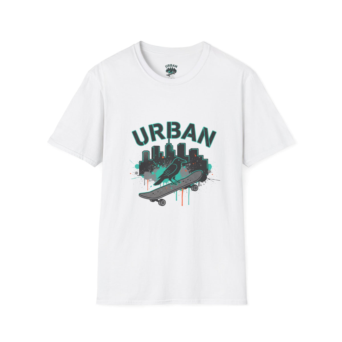 Urban Skateboard T-Shirt — City Skyline Skate Crew Tee