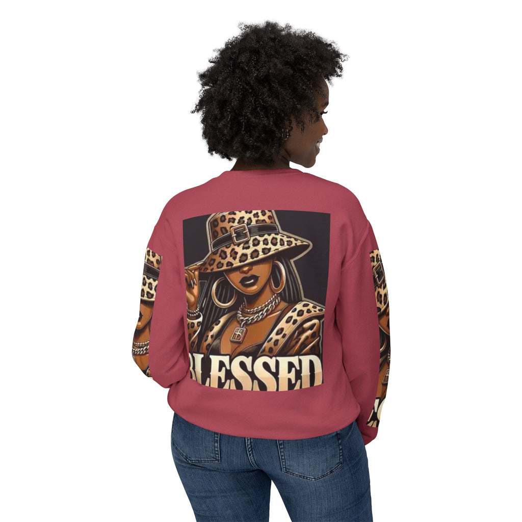 Blessed Leopard Femme Crewneck Sweatshirt
