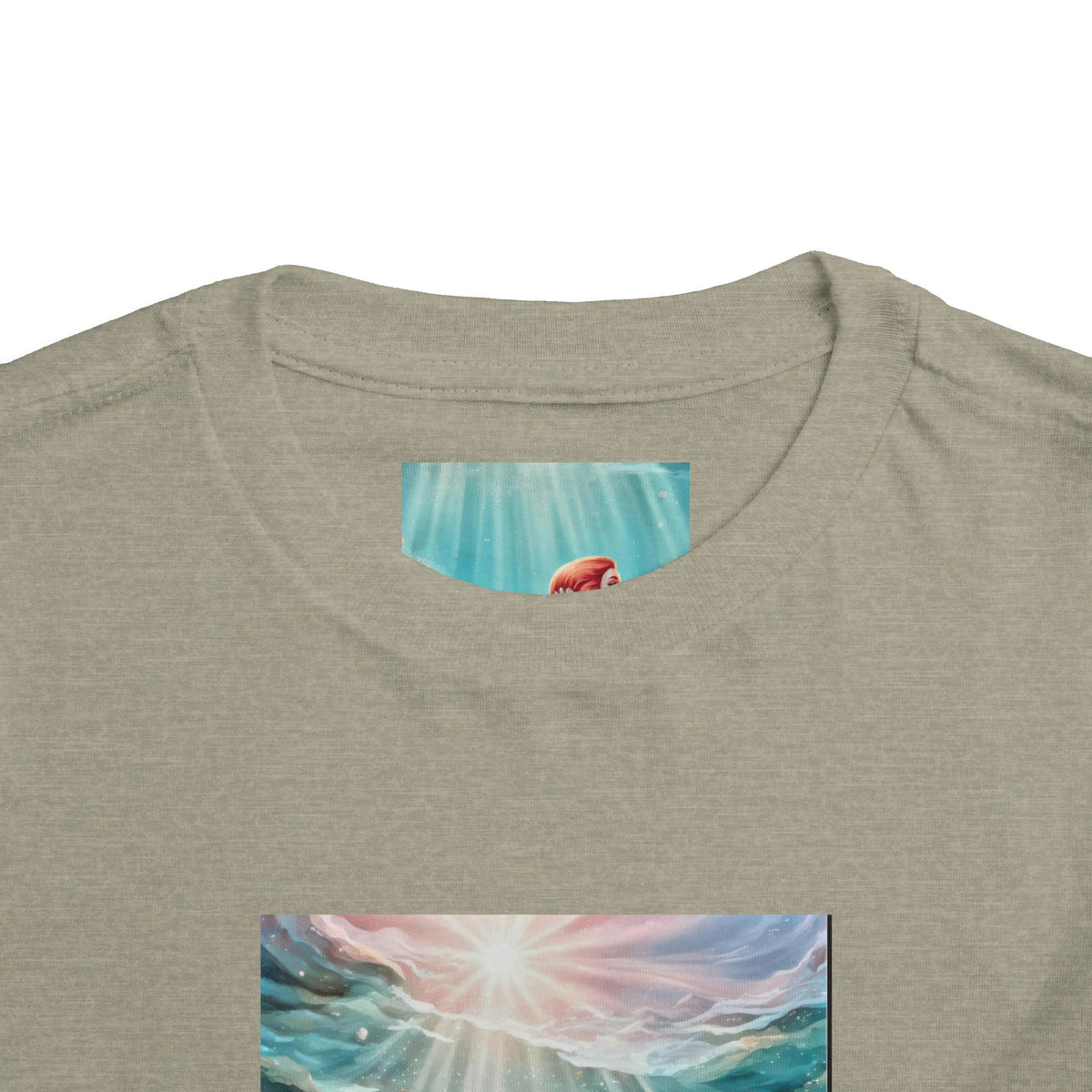 Mermaid Toddler Tee – Underwater Sunlight Sea Life Graphic