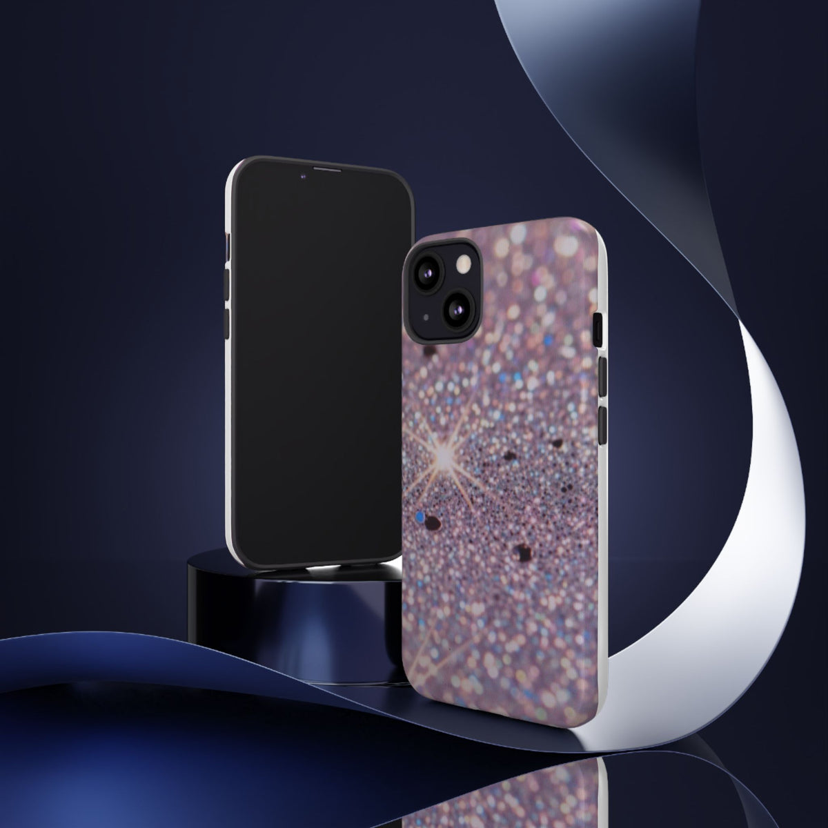 Sparkling Pink Glitter Tough Phone Case