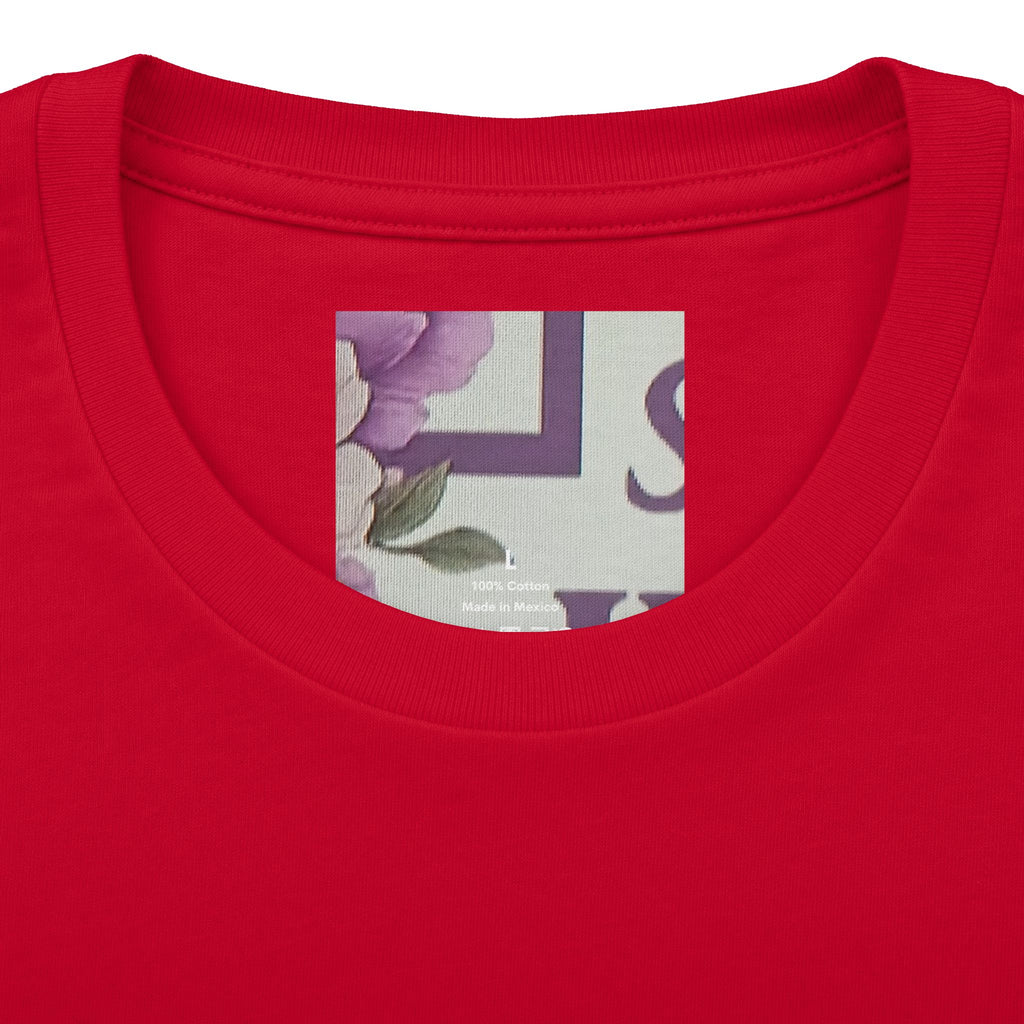 Christian Tee — "Blessed by God, Saved by Jesus, Filled by the Spirit" Floral Cross