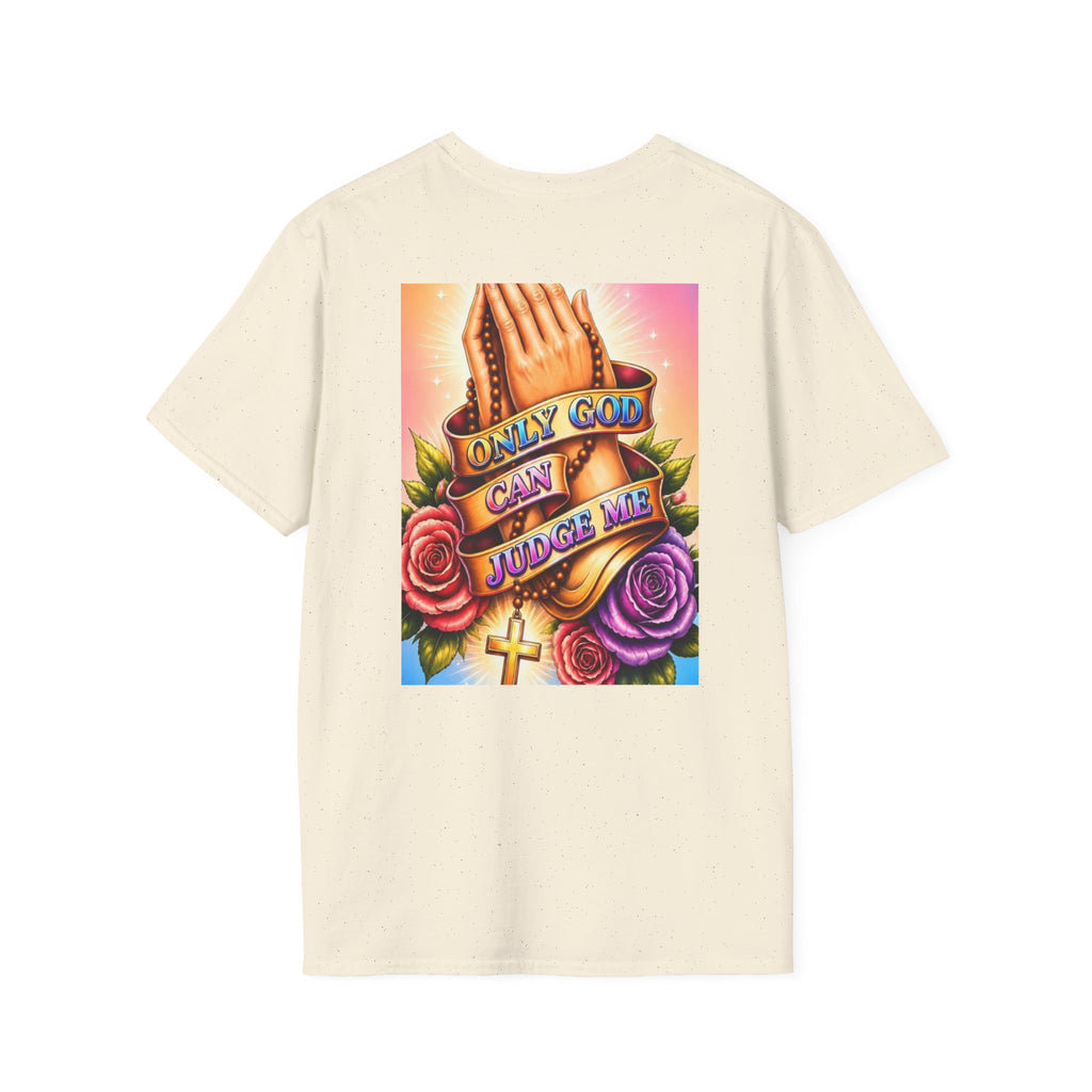 T-Shirt — "Only God Can Judge Me" Praying Hands Religious Tee