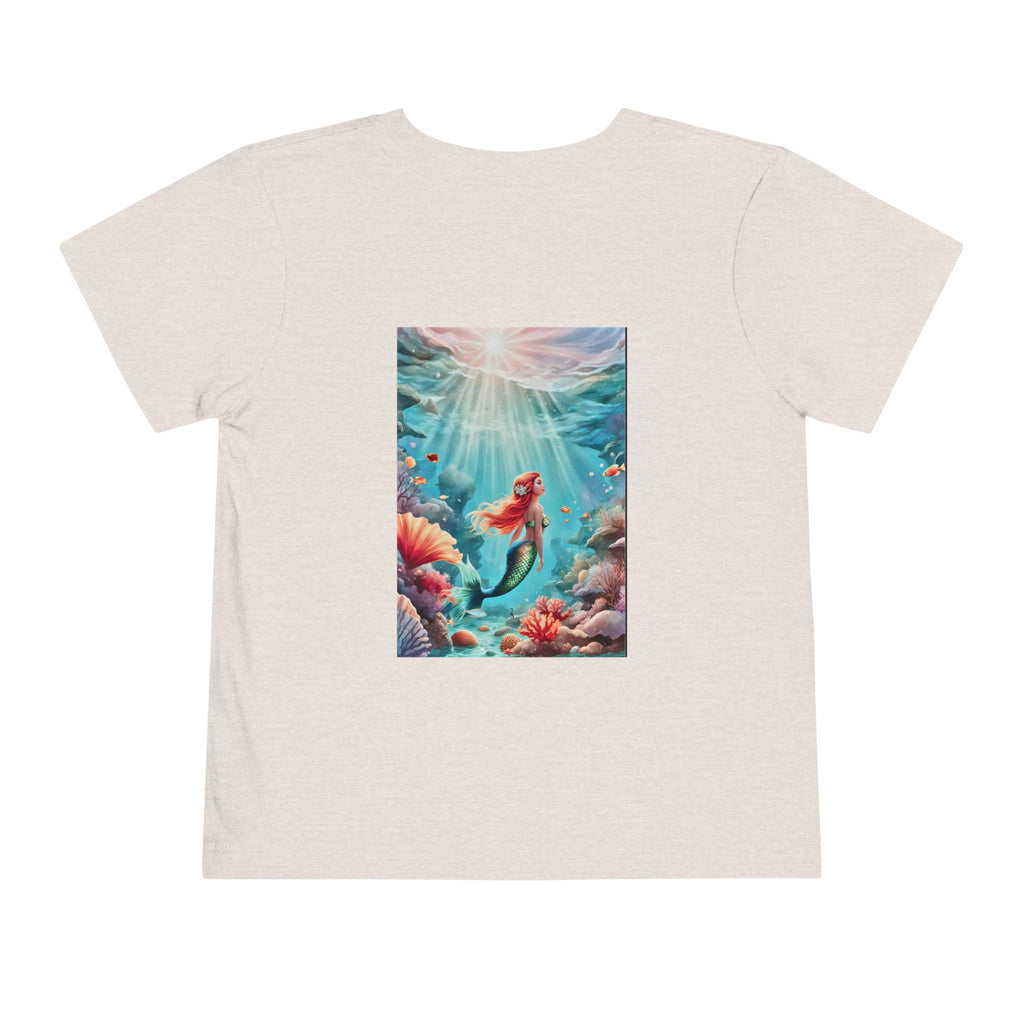 Mermaid Toddler Tee – Underwater Sunlight Sea Life Graphic
