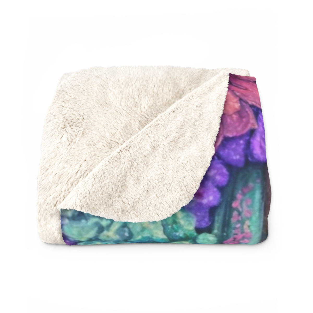 Mermaid Sherpa Fleece Blanket — Cozy Aquatic Fantasy Throw for Teens & Gifts
