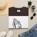 Praying Hands T-Shirt — Vintage Prayer Graphic Tee for Faith & Spiritual Style
