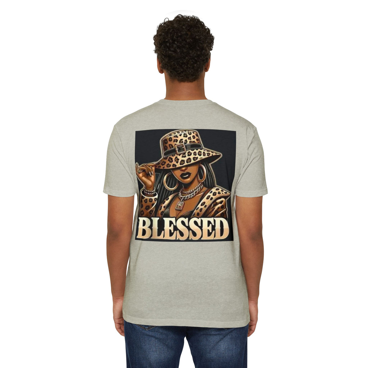 Blessed Leopard Hat T-Shirt