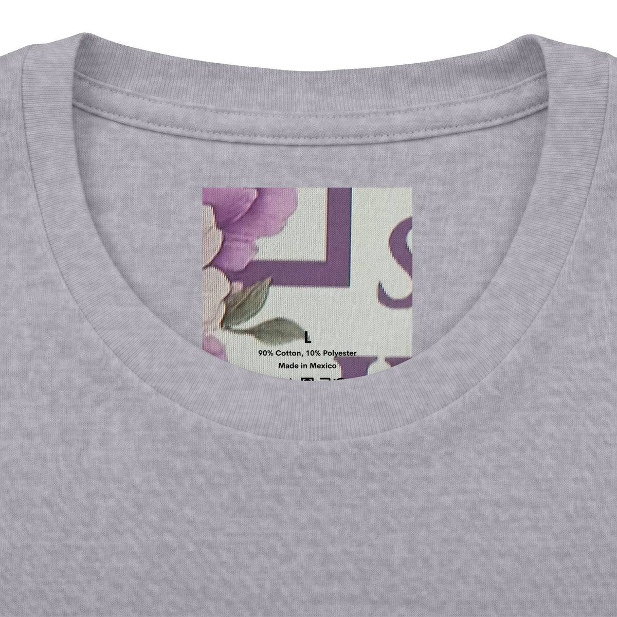 Christian Tee — "Blessed by God, Saved by Jesus, Filled by the Spirit" Floral Cross