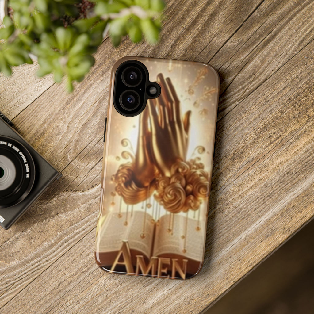 Prayer Hands 'Amen' Phone Case - Religious Christian iPhone Case
