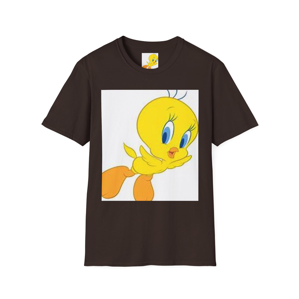Cartoon Yellow Bird T-Shirt — Cute Tweety Graphic Tee
