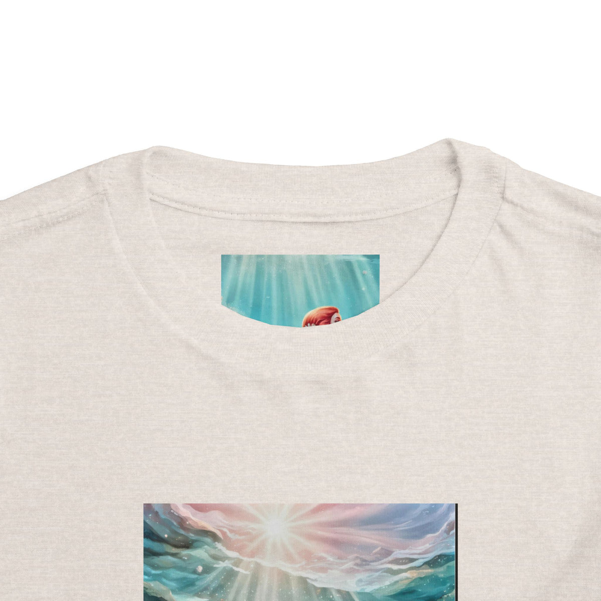 Mermaid Toddler Tee – Underwater Sunlight Sea Life Graphic