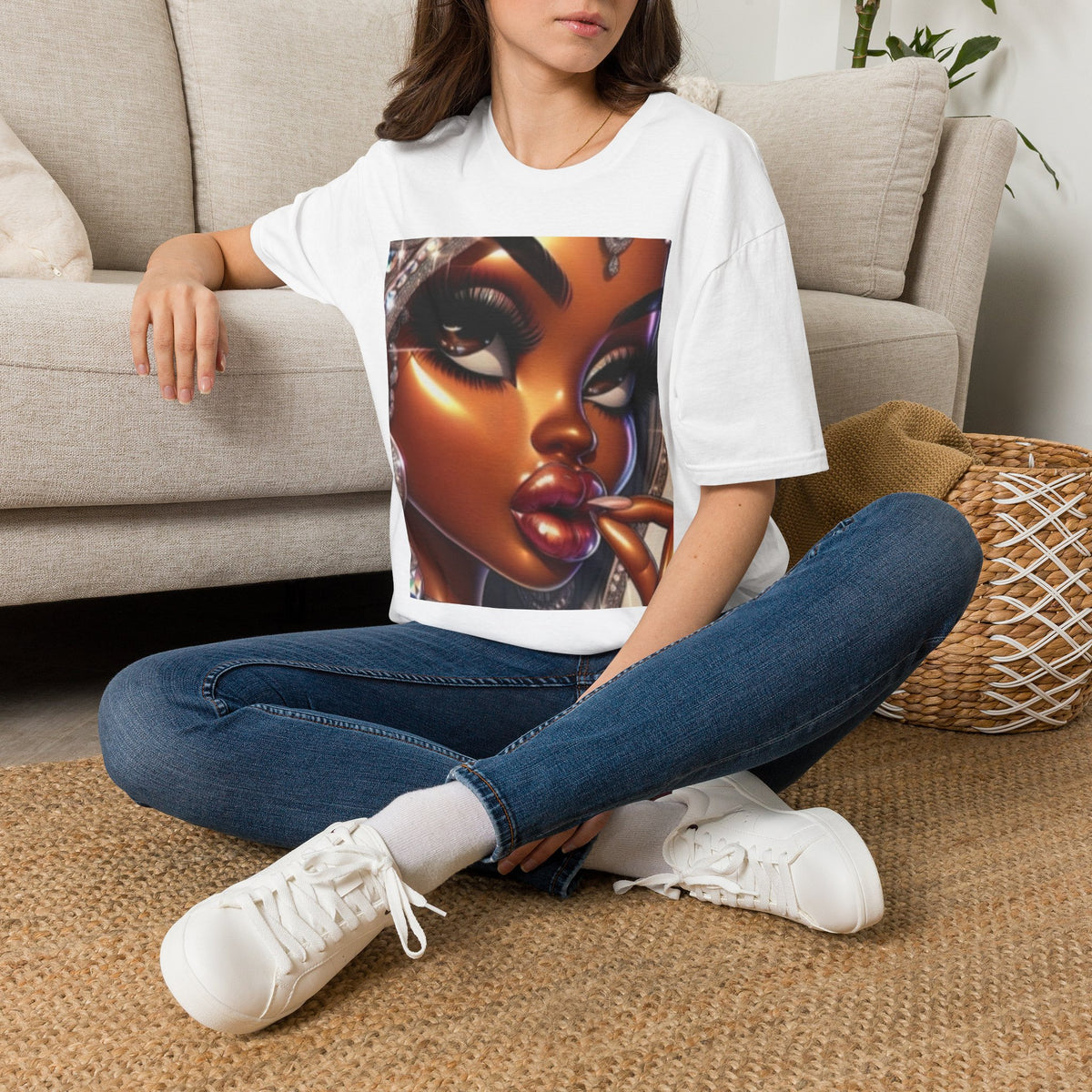 Afro Glam Portrait T-Shirt