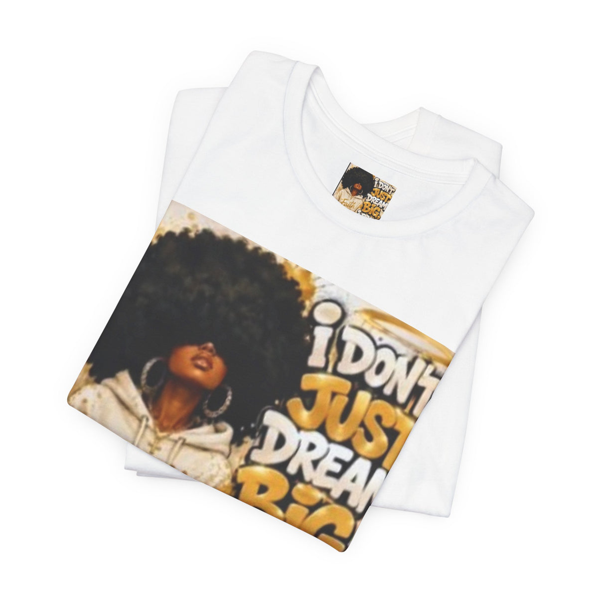 Faith Hoodie Tee — "I Don’t Just Dream Big, I Pray Bigger" Inspirational Graphic T-Shirt