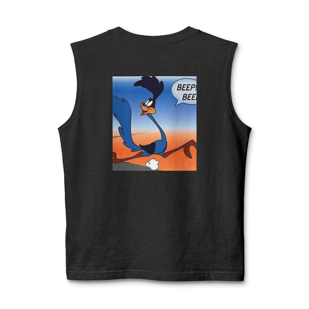Road Runner 'Beep Beep' Muscle Tank — Vintage Cartoon Graphic Tank Top