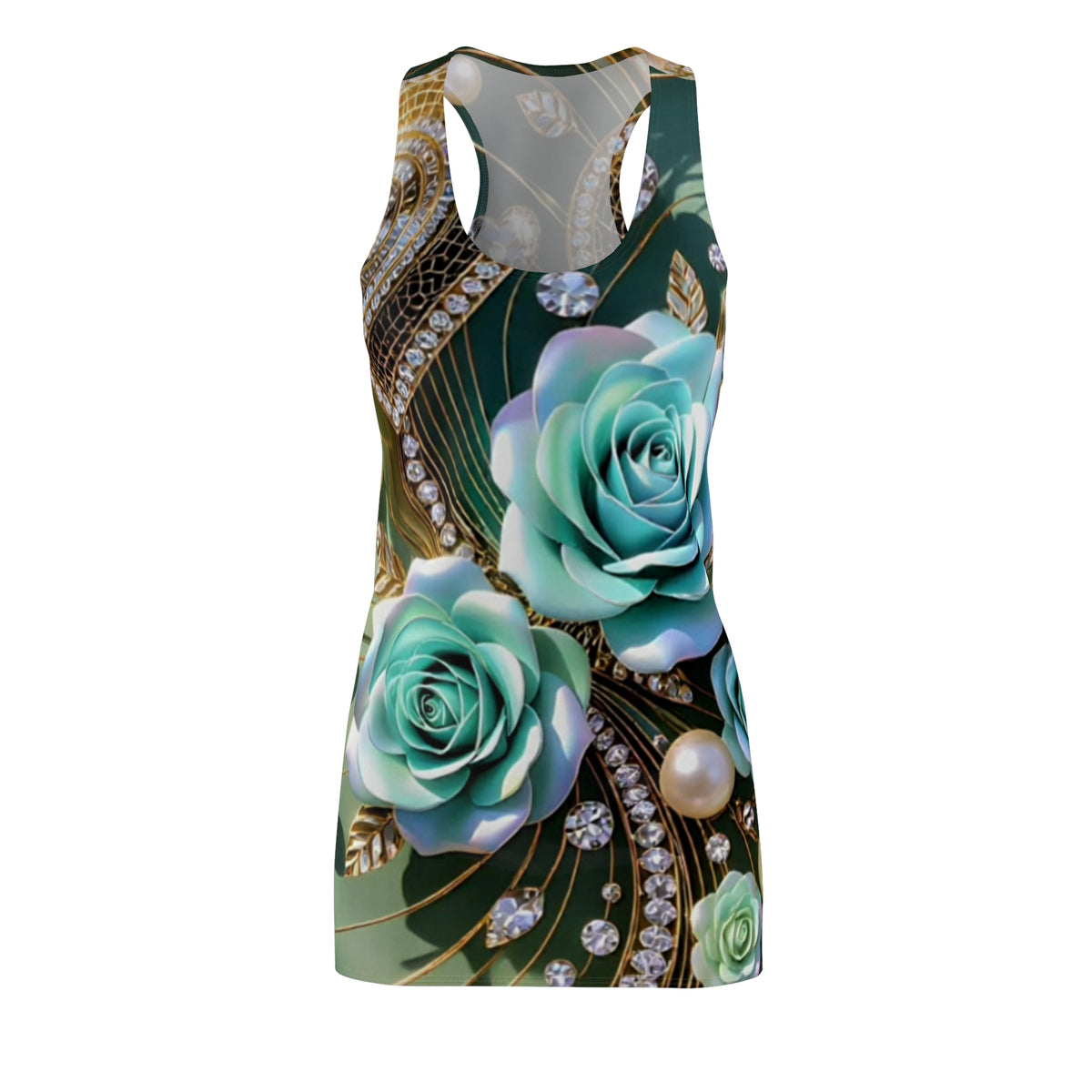 Women's Cut & Sew Racerback Dress (AOP)