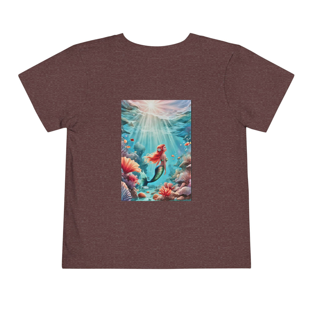 Mermaid Toddler Tee – Underwater Sunlight Sea Life Graphic