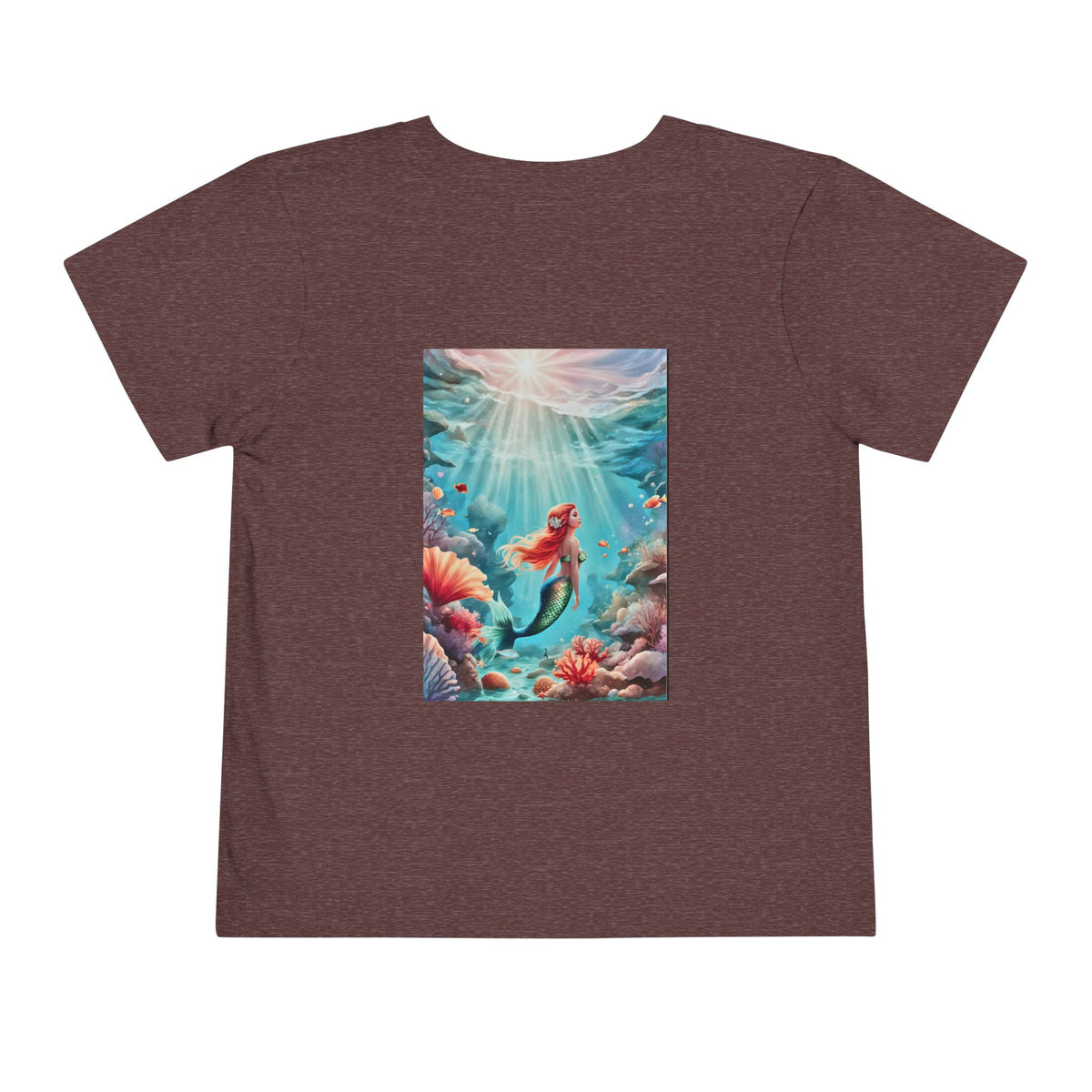 Mermaid Toddler Tee – Underwater Sunlight Sea Life Graphic