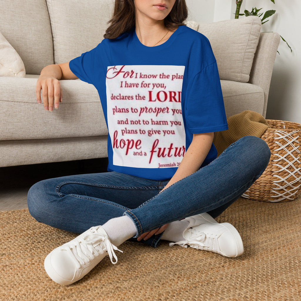Christian Scripture T‑Shirt — "For I Know the Plans" Jeremiah 29:11 Inspirational Tee