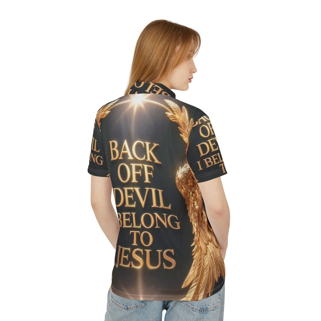 Back Off Devil I Belong to Jesus Polo Shirt