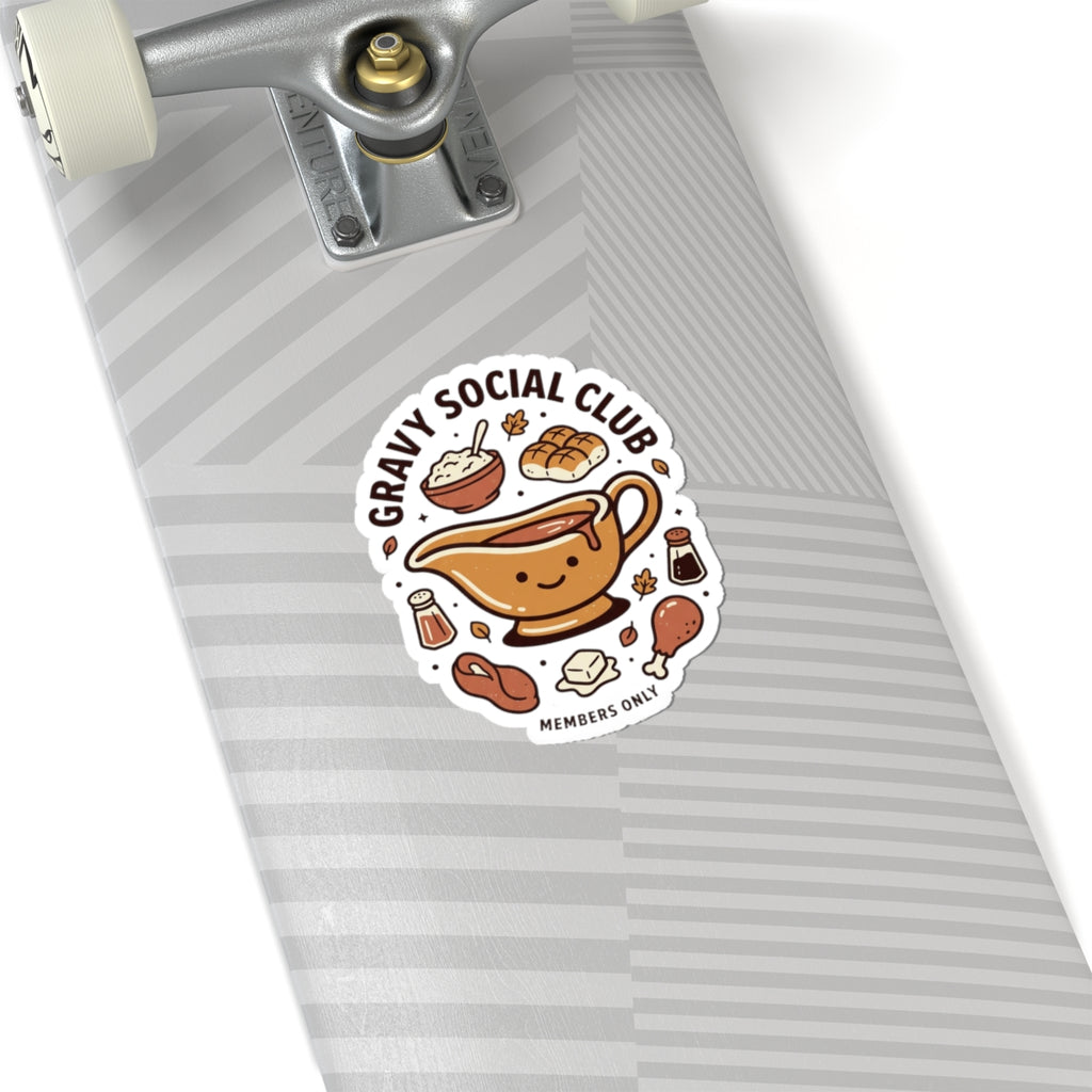 Gravy Social Club Sticker, Thanksgiving, Harvest Turkey Pie Autumn