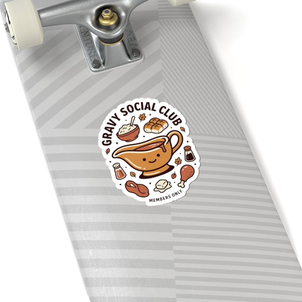 Gravy Social Club Sticker, Thanksgiving, Harvest Turkey Pie Autumn