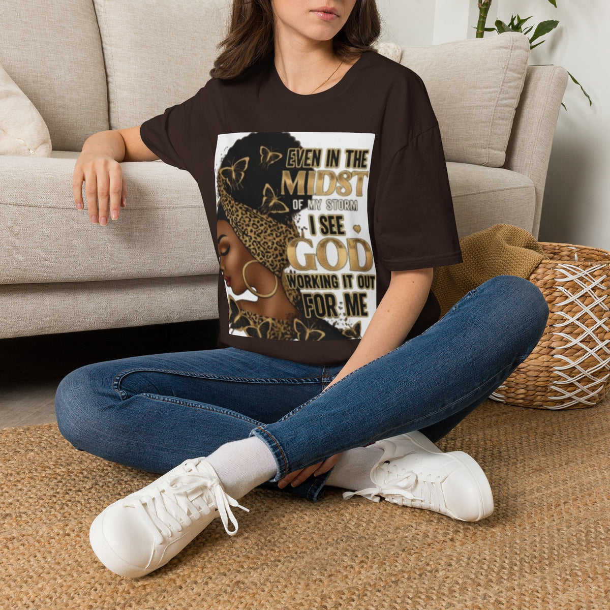 Faith Tee — "Even in the Midst of My Storm I See God Working It Out for Me" Inspirational Shirt