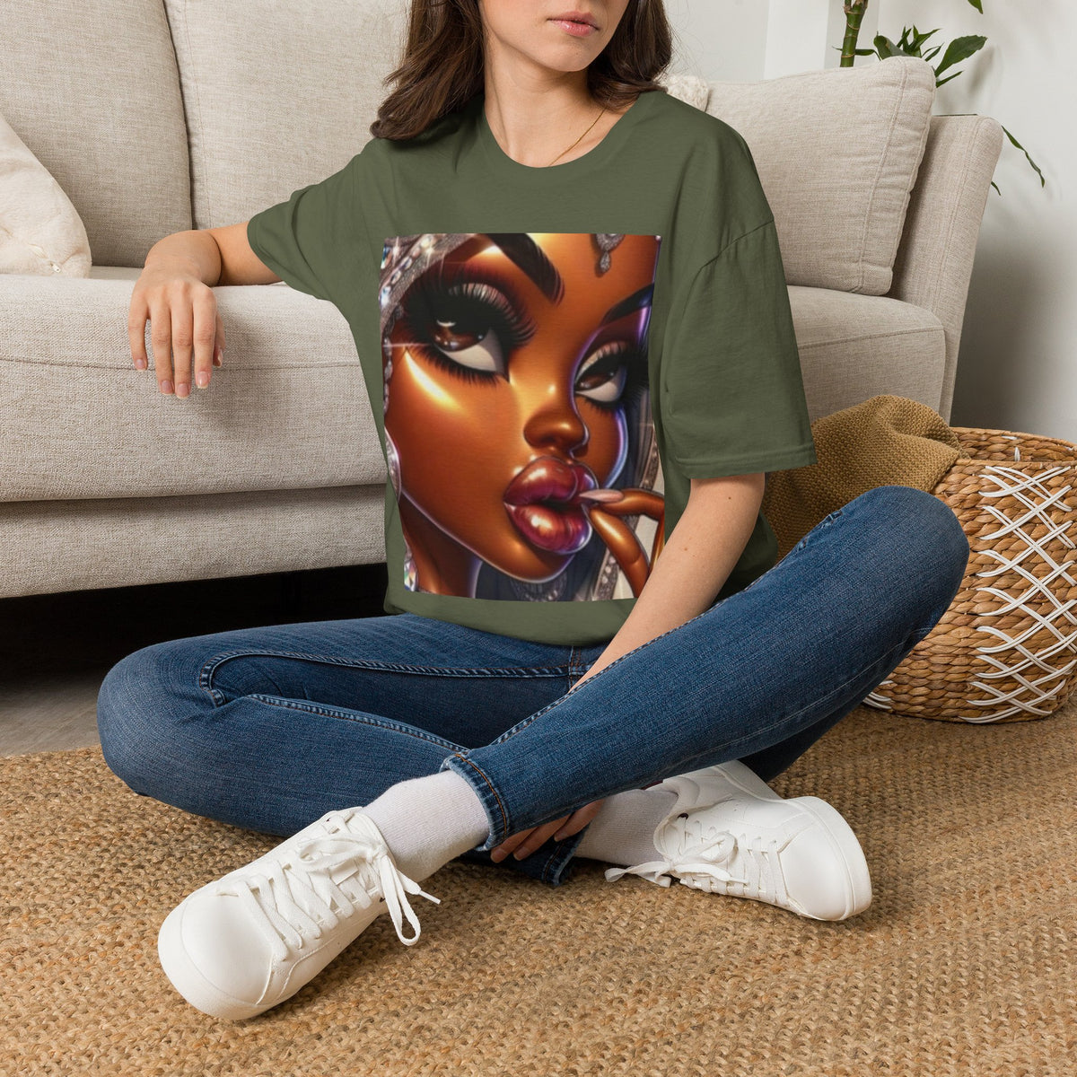 Afro Glam Portrait T-Shirt
