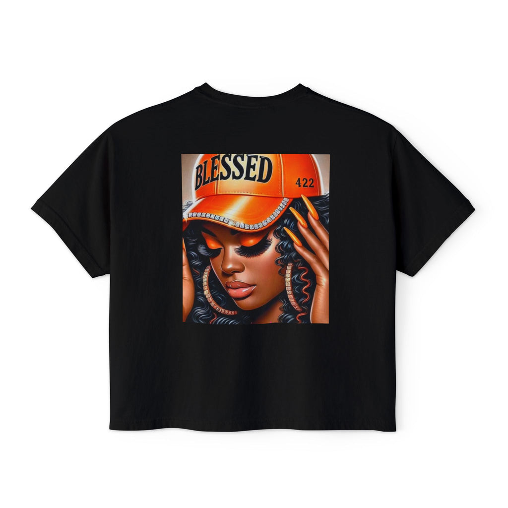Blessed 422 Boxy Tee – Women’s Graphic Crop Shirt
