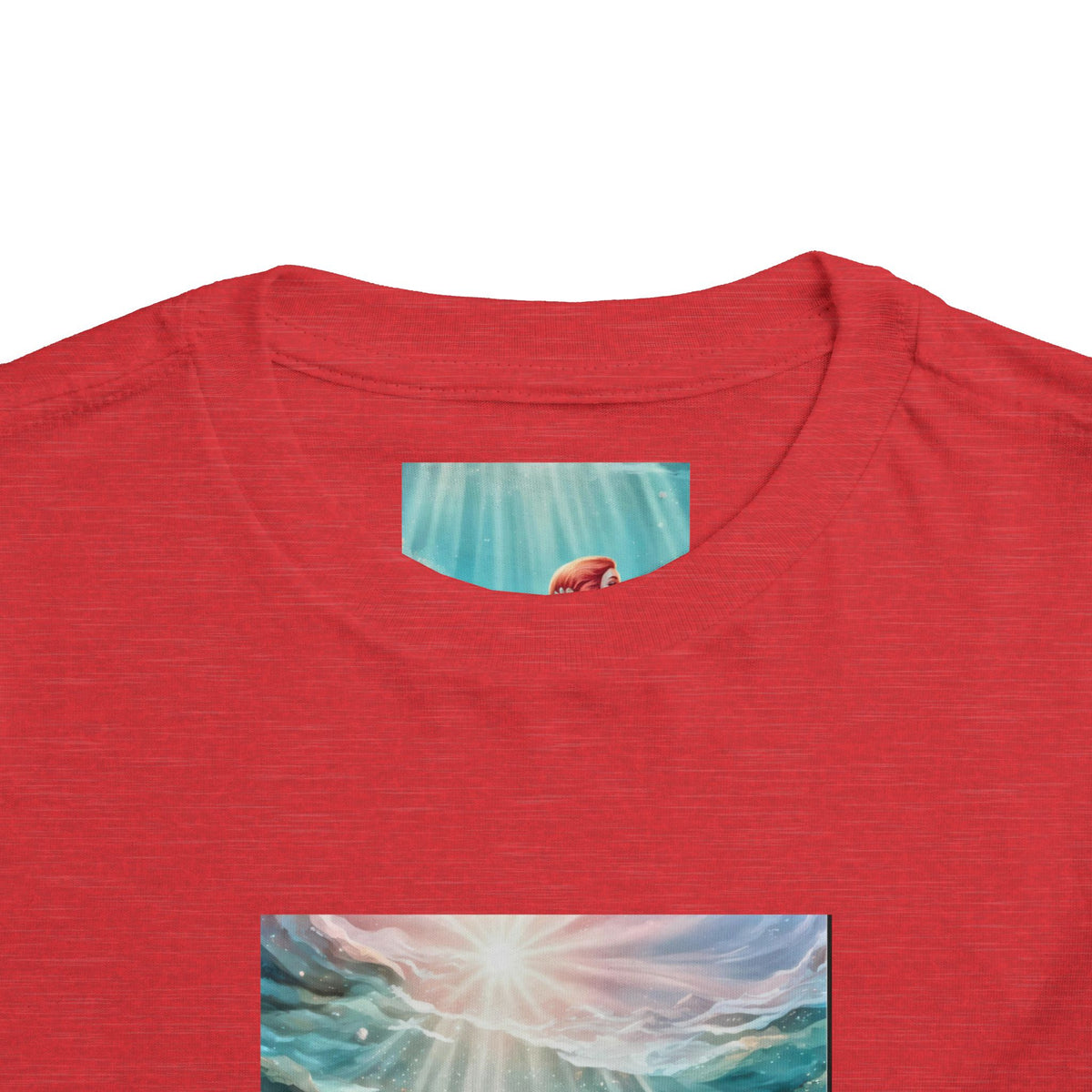 Mermaid Toddler Tee – Underwater Sunlight Sea Life Graphic