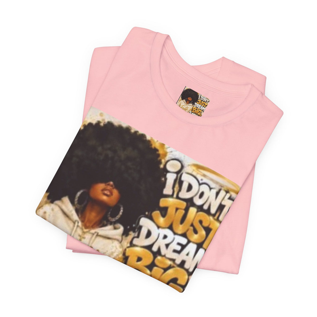 Faith Hoodie Tee — "I Don’t Just Dream Big, I Pray Bigger" Inspirational Graphic T-Shirt