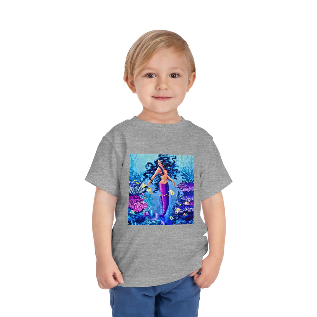 Mermaid Toddler Tee — Colorful Underwater Ocean Playtop