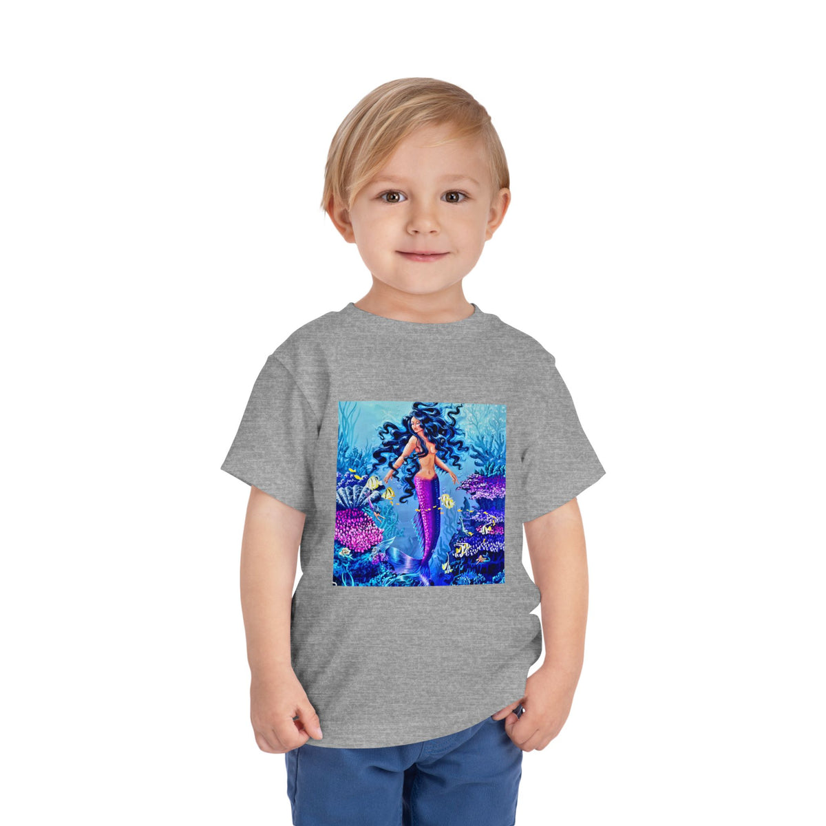 Mermaid Toddler Tee — Colorful Underwater Ocean Playtop