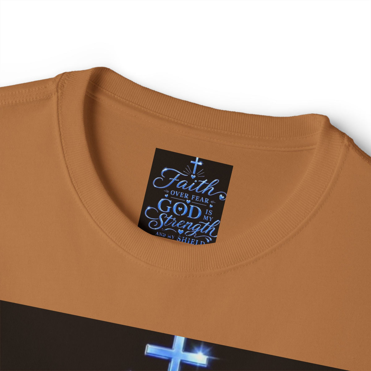 Faith Over Fear Tee — "God is My Strength" Christian T‑Shirt