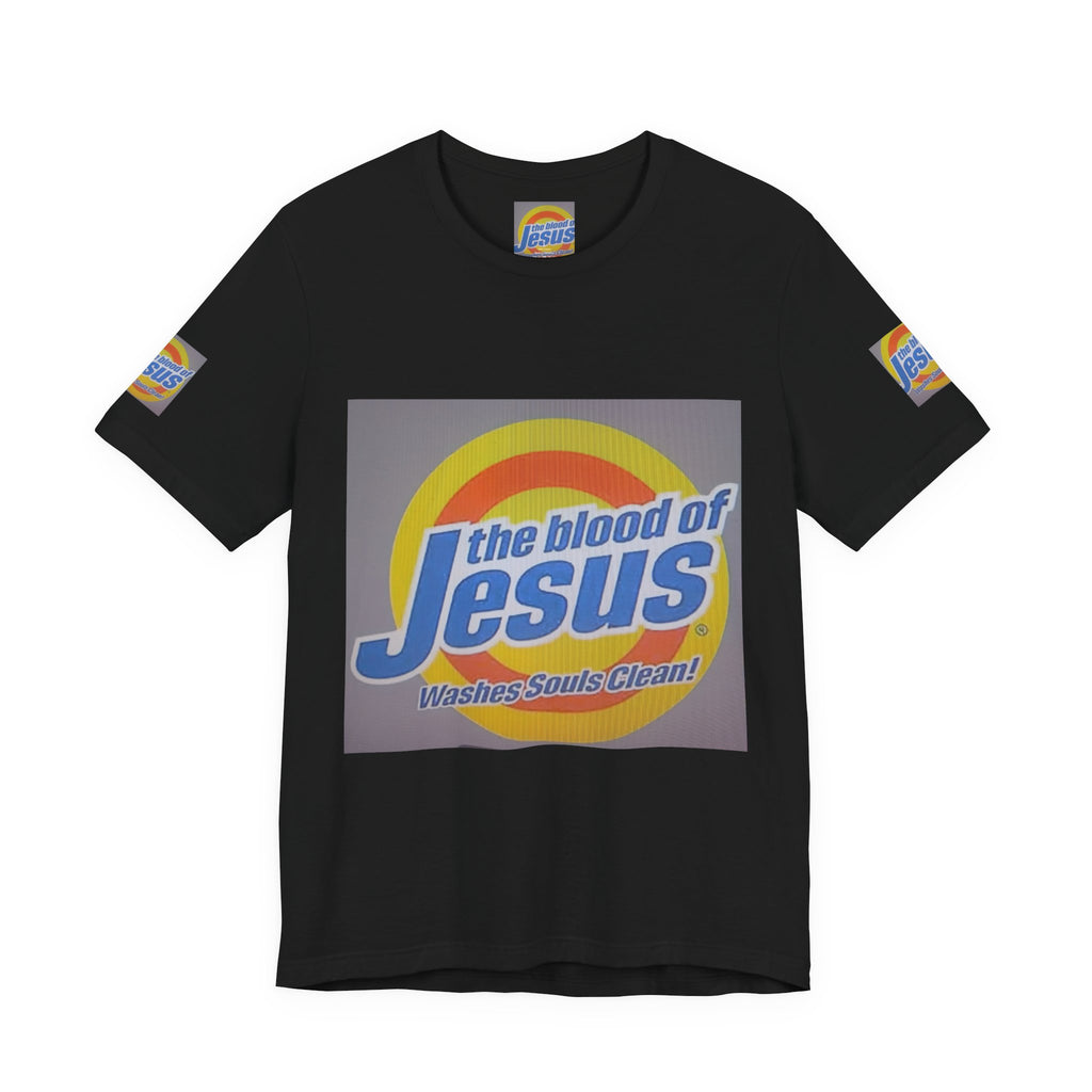 Christian T-Shirt - "The Blood of Jesus Washes Souls Clean" Graphic Tee