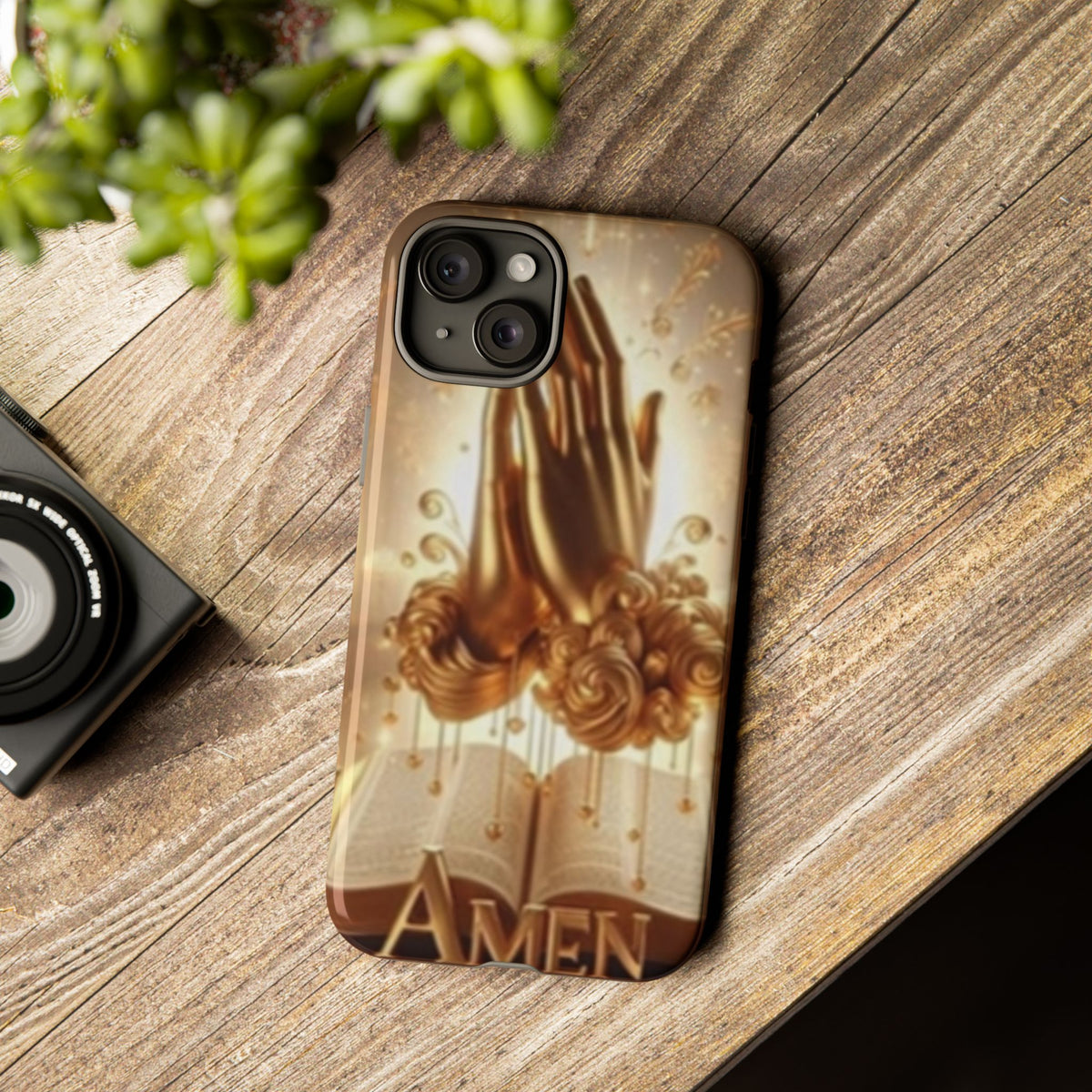 Prayer Hands 'Amen' Phone Case - Religious Christian iPhone Case