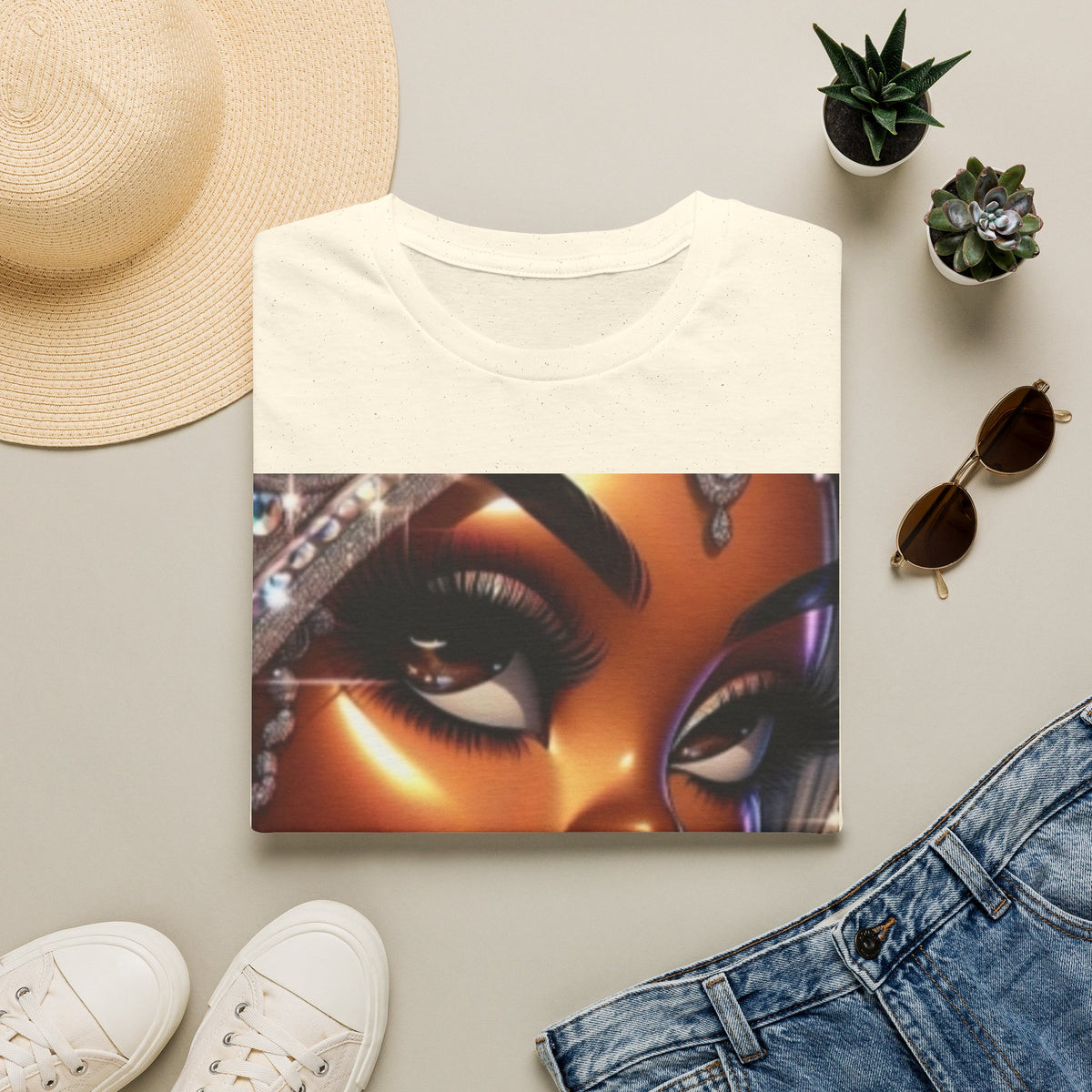 Afro Glam Portrait T-Shirt